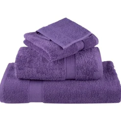 vidaXL Toallas de mano premium SOLUND, 2 unidades, color , 30 x 30 cm, 600 g/m² Morado Sale
