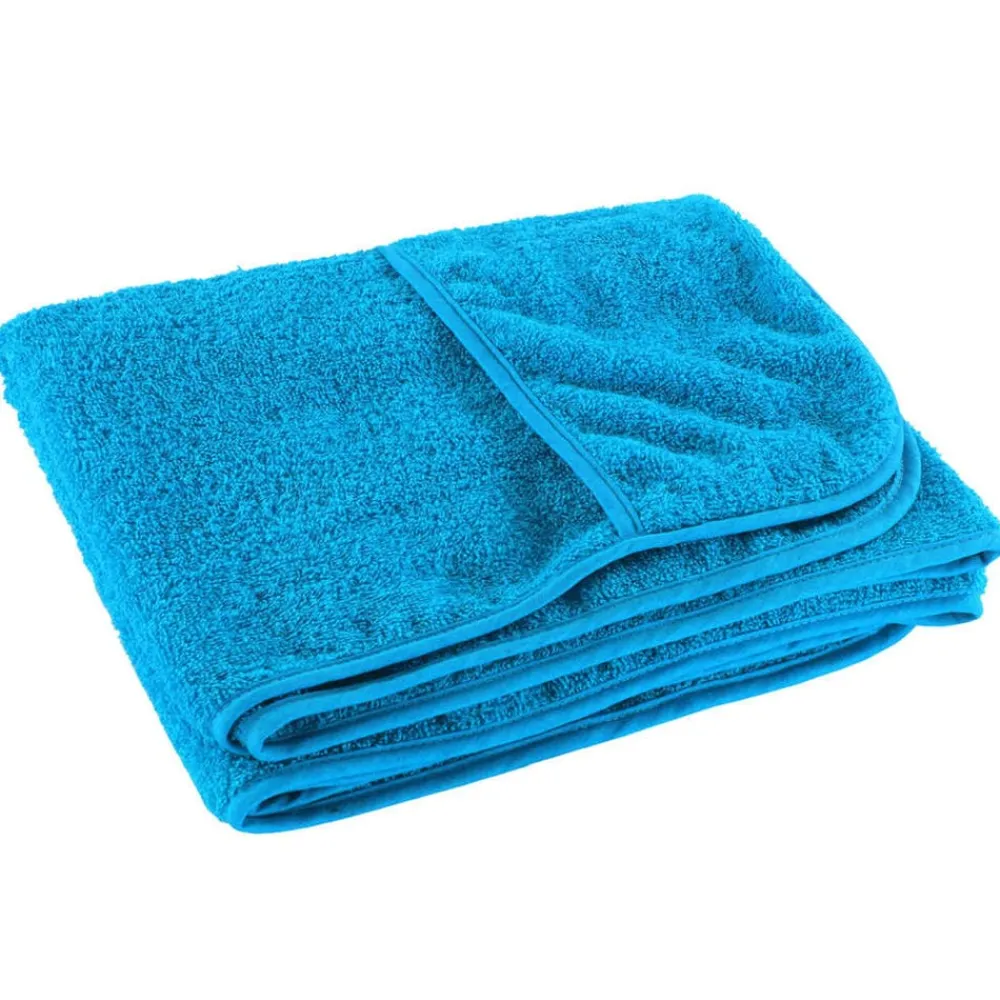 vidaXL Ropa De Casa-Toallas de playa 2 uds tela turquesa 400 g/m² 60x135 cm