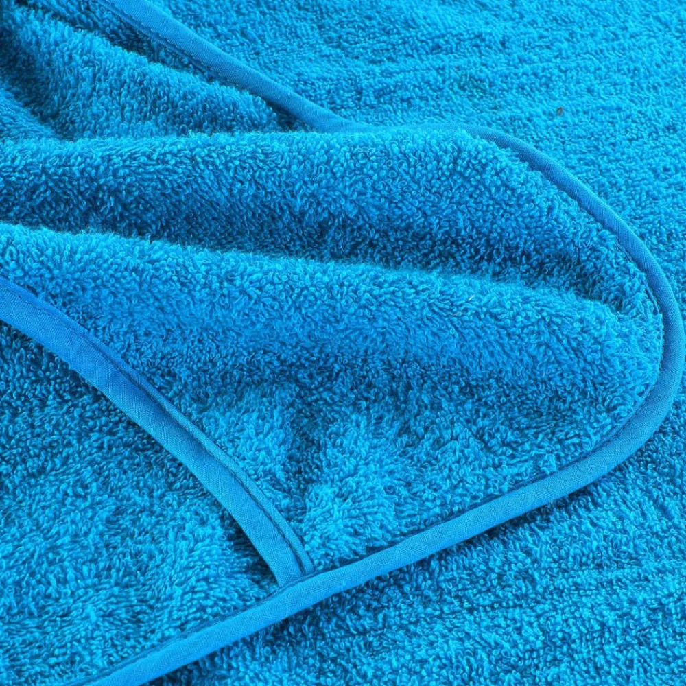 vidaXL Ropa De Casa-Toallas de playa 2 uds tela turquesa 400 g/m² 60x135 cm