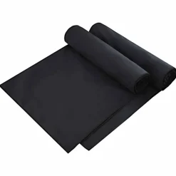 vidaXL Toallas de Reposera 2 pcs 210 x 75 cm Negro