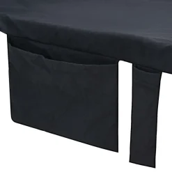 vidaXL Toallas de Reposera 2 pcs 210 x 75 cm Negro