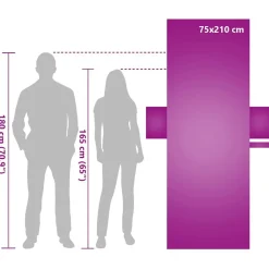 vidaXL Ropa De Casa-Toallas de Reposera 2 pcs 210 x 75 cm