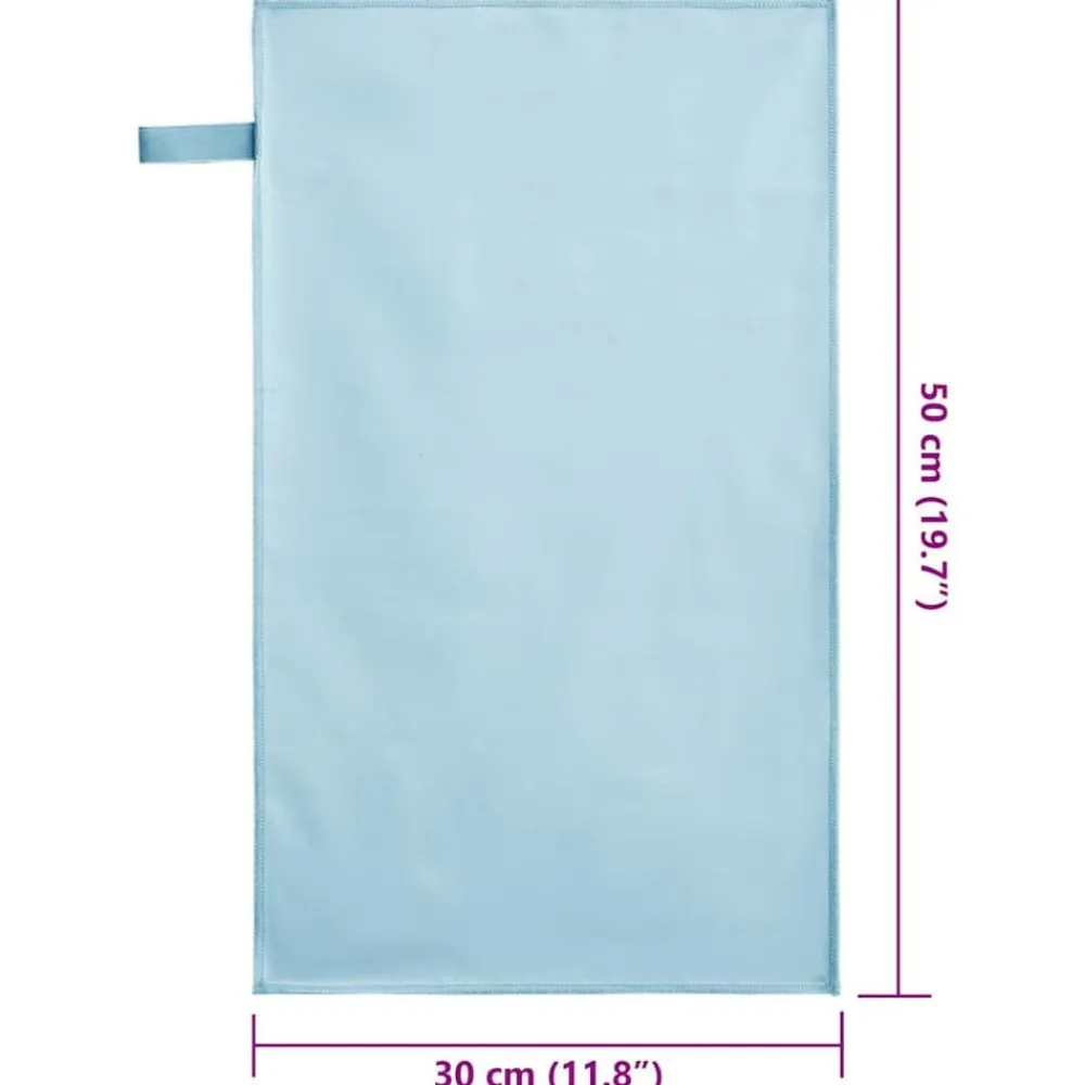 vidaXL Ropa De Casa-Toallas Deportivas 2 pcs 50 x 30 cm Poliéster y Poliamida
