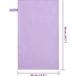 vidaXL Toallas Deportivas 2 pcs 50 x 30 cm Morado Clearance