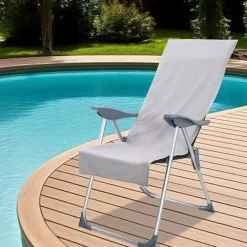 vidaXL Ropa De Casa-Toallas para Sillas de Exterior 2 pcs 130 x 60 cm