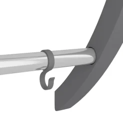 vidaXL Toallero con ganchos aluminio plateado 56x16x72 cm Discount