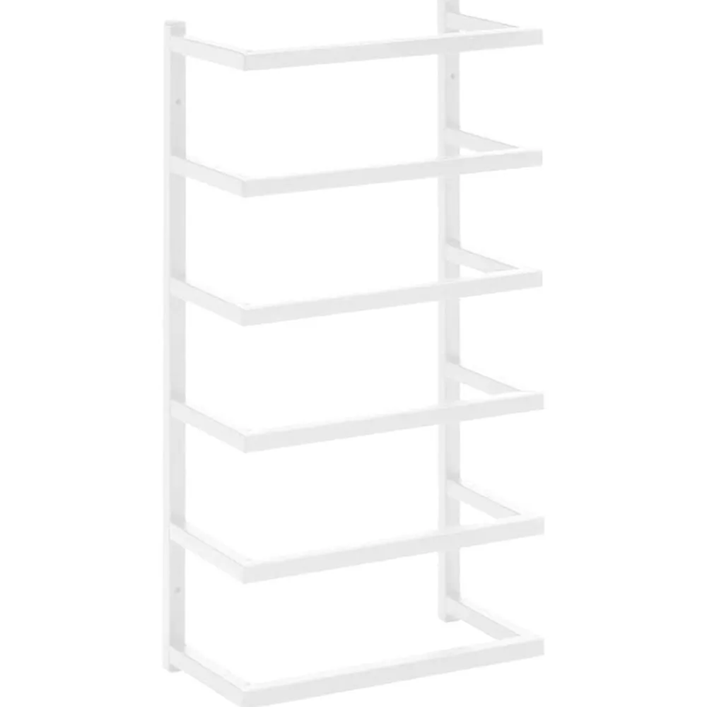 vidaXL Accesorios Para El Baño-Toallero de acero 24x12x48 cm