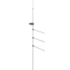 vidaXL Accesorios Para El Baño-Toallero de aluminio 47x280 cm