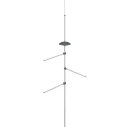vidaXL Accesorios Para El Baño-Toallero de aluminio 47x280 cm