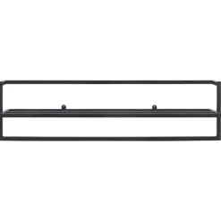 vidaXL Toallero de hierro 95x25x22 cm Negro Hot