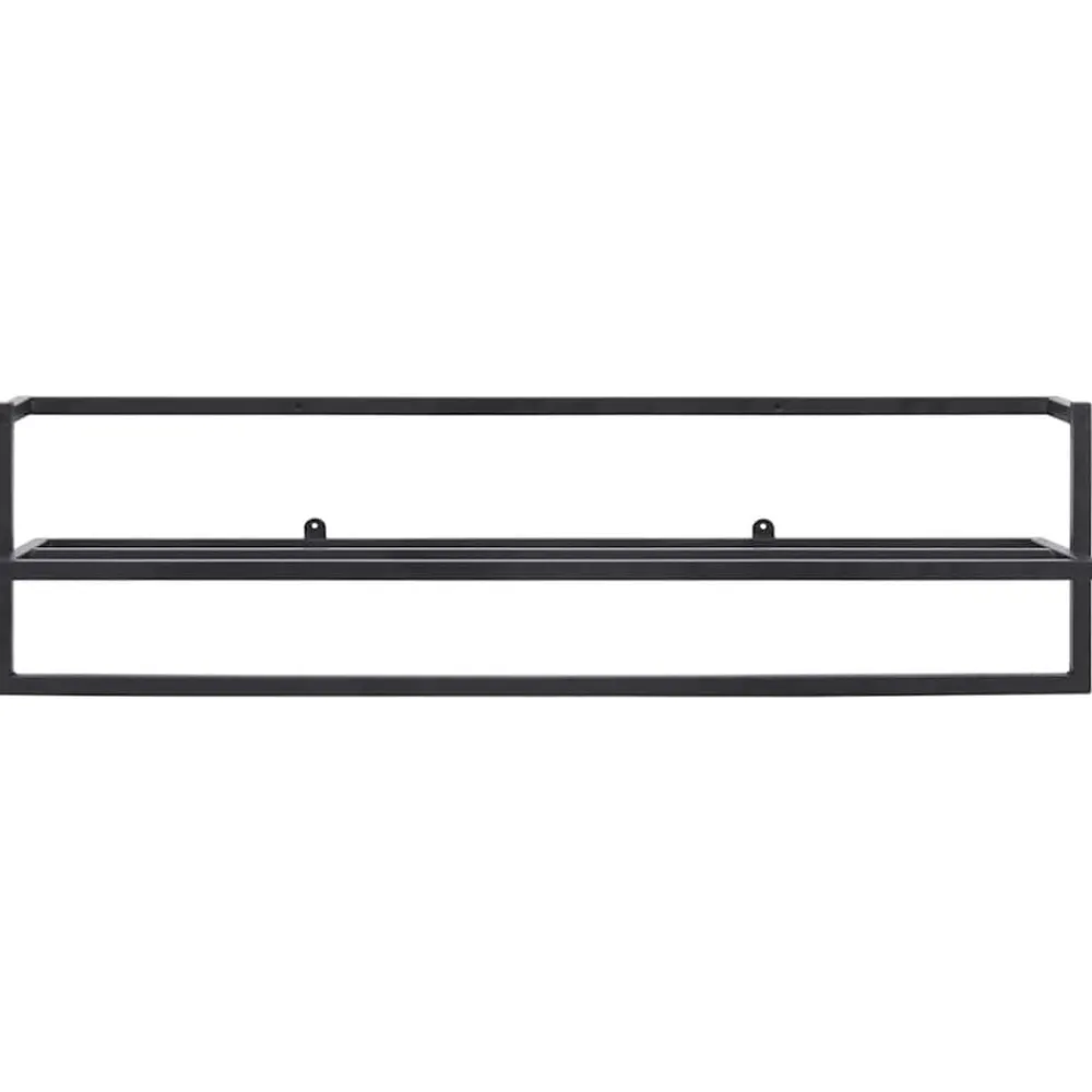 vidaXL Toallero de hierro 95x25x22 cm Negro Hot