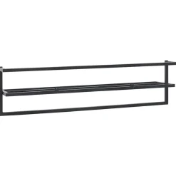 vidaXL Toallero de hierro 95x25x22 cm Negro Hot
