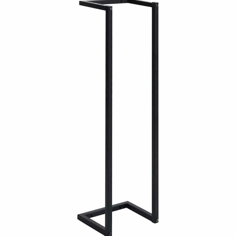 vidaXL Toallero de hierro 25x20x95 cm Negro Hot