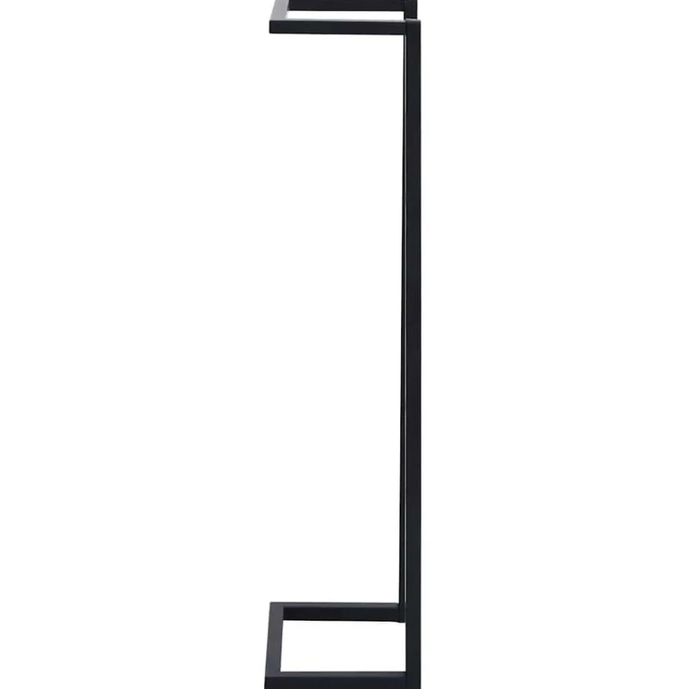 vidaXL Toallero de hierro 25x20x95 cm Negro Hot