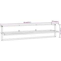 vidaXL Accesorios Para El Baño-Toallero de hierro 95x25x22 cm