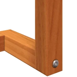 vidaXL Toallero de madera de pino maciza marrón encerado 23x18x90 cm Marr&oacute;n cera Clearance