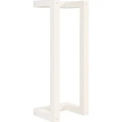 vidaXL Accesorios Para El Baño-Toallero de madera maciza de pino 23x18x60 cm