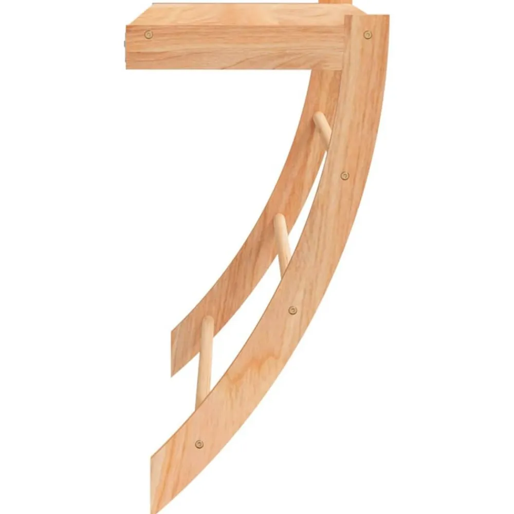 vidaXL Accesorios Para El Baño-Toallero de madera maciza nogal 60x25,5x49 cm