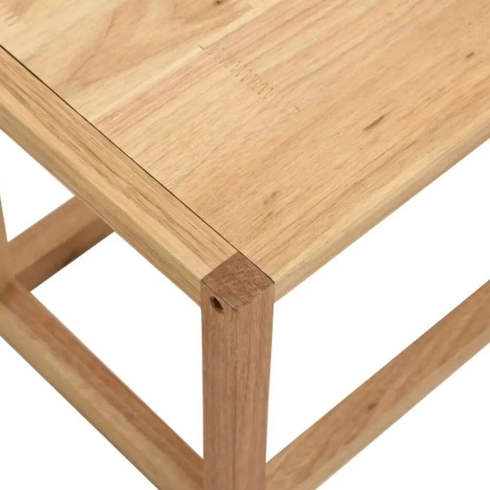 vidaXL Accesorios Para El Baño-Toallero de madera maciza nogal 60x20x20 cm