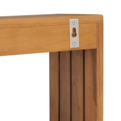 vidaXL Toallero de pared de teca maciza 35x20x35 cm Clearance