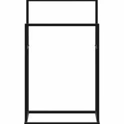 vidaXL Toallero de pie de hierro 48x24x78,5 cm Negro Clearance