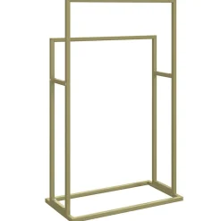 vidaXL Toallero de pie de hierro 48x24x78,5 cm Dorado Sale