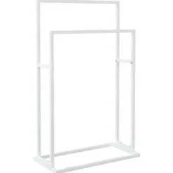 vidaXL Accesorios Para El Baño-Toallero de pie de hierro 48x24x78,5 cm