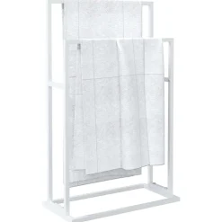 vidaXL Accesorios Para El Baño-Toallero de pie de hierro 48x24x78,5 cm
