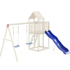 vidaXL Tobogán infantil polipropileno azul 210x40 cm Outlet