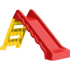 vidaXL Tobogán para niños plegable interior y exterior rojo y amarillo Discount