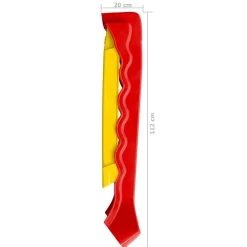 vidaXL Tobogán para niños plegable interior y exterior rojo y amarillo Discount