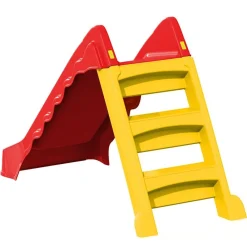 vidaXL Tobogán para niños plegable interior y exterior rojo y amarillo Discount