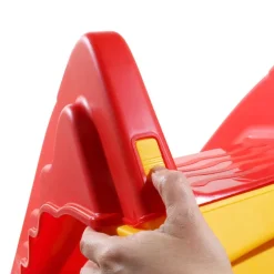 vidaXL Tobogán para niños plegable interior y exterior rojo y amarillo Discount