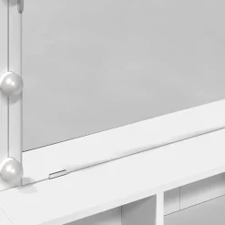 vidaXL Tocador con luces LED 80x41x134,5 cm Blanco Hot