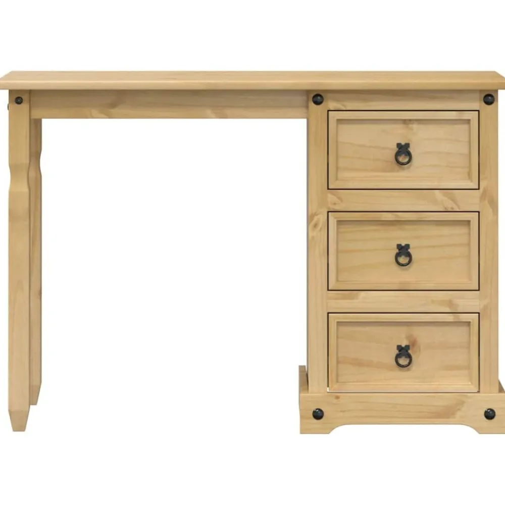 vidaXL Tocador Corona madera maciza de pino 110x47x75 cm Sale