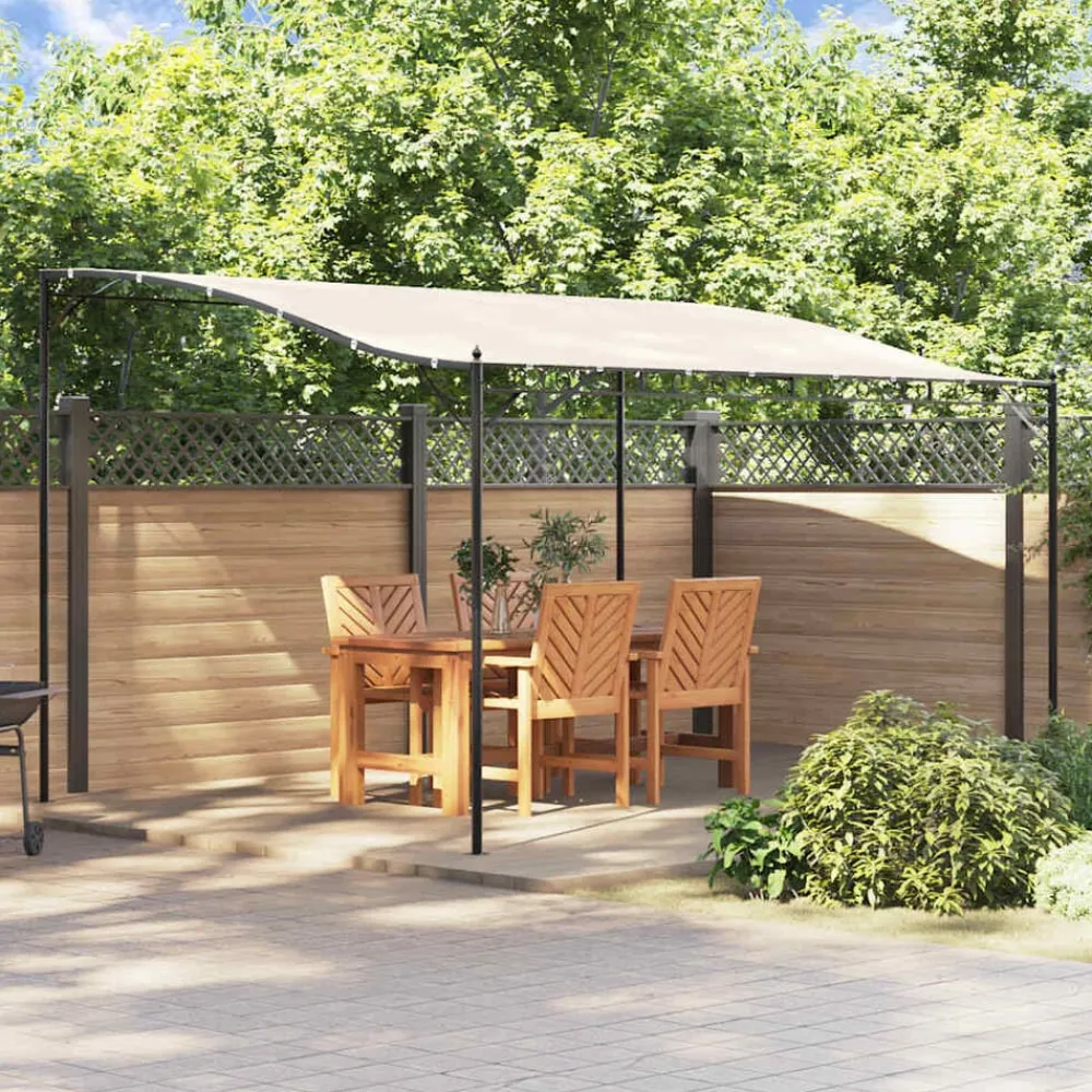 vidaXL Jardín-Toldo acero y tela color 4x3 m 180 g/m²