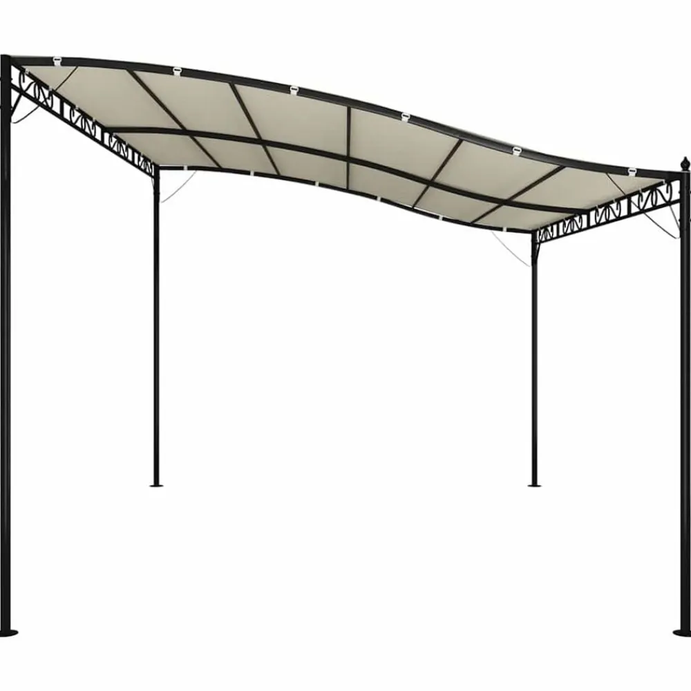 vidaXL Jardín-Toldo acero y tela color 4x3 m 180 g/m²