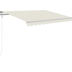 vidaXL Jardín-Toldo automático con LED sensor de viento color 300x250cm