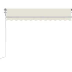 vidaXL Jardín-Toldo automático con LED sensor de viento color 300x250cm
