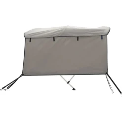 vidaXL Toldo bimini 3 arcos con paredes laterales 183x(137-152)x137 cm Gris antracita Best