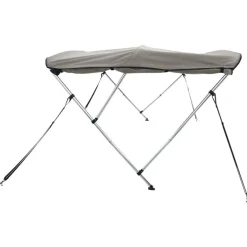 vidaXL Toldo bimini 3 arcos con paredes laterales 183x(137-152)x137 cm Gris antracita Best