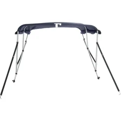 vidaXL Toldo bimini 3 arcos con paredes laterales 183x(185-198)x137 cm Azul Online