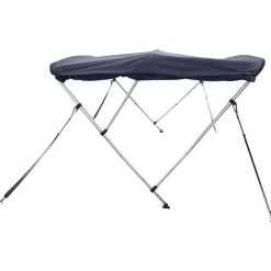 vidaXL Toldo bimini 3 arcos con paredes laterales 183x(185-198)x137 cm Azul Online