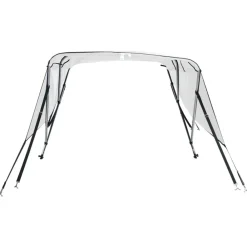 vidaXL Toldo bimini 3 arcos con paredes laterales 183x(137-152)x137 cm Blanco Online