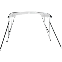 vidaXL Toldo bimini 3 arcos con paredes laterales 183x(137-152)x137 cm Blanco Online