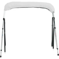 vidaXL Toldo bimini 3 arcos con paredes laterales 183x(137-152)x137 cm Blanco Online