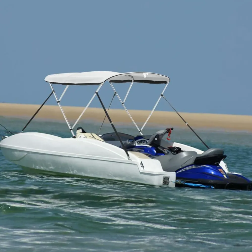 vidaXL Piezas Y Accesorios Para Vehículos-Toldo bimini 3 arcos con paredes laterales de malla