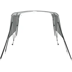 vidaXL Piezas Y Accesorios Para Vehículos-Toldo bimini 3 arcos con paredes laterales de malla
