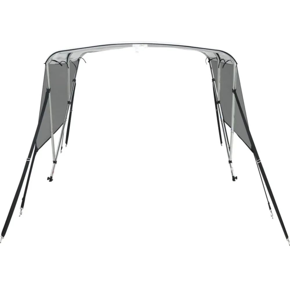 vidaXL Piezas Y Accesorios Para Vehículos-Toldo bimini 3 arcos con paredes laterales de malla