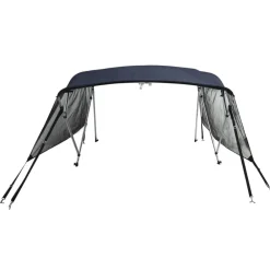 vidaXL Piezas Y Accesorios Para Vehículos-Toldo bimini 4 arcos con paredes laterales de malla